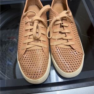 Geox Light Brown Perforated Men's Sneakers